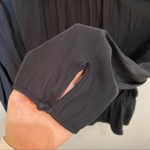 Aritzia Wilfred Tie Front Blouse - Picture 4 of 5